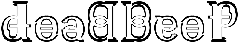 Ambigram for deadbeef in Code200365k